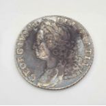 A 1758 George II Silver Shilling. Please see photos for conditions.