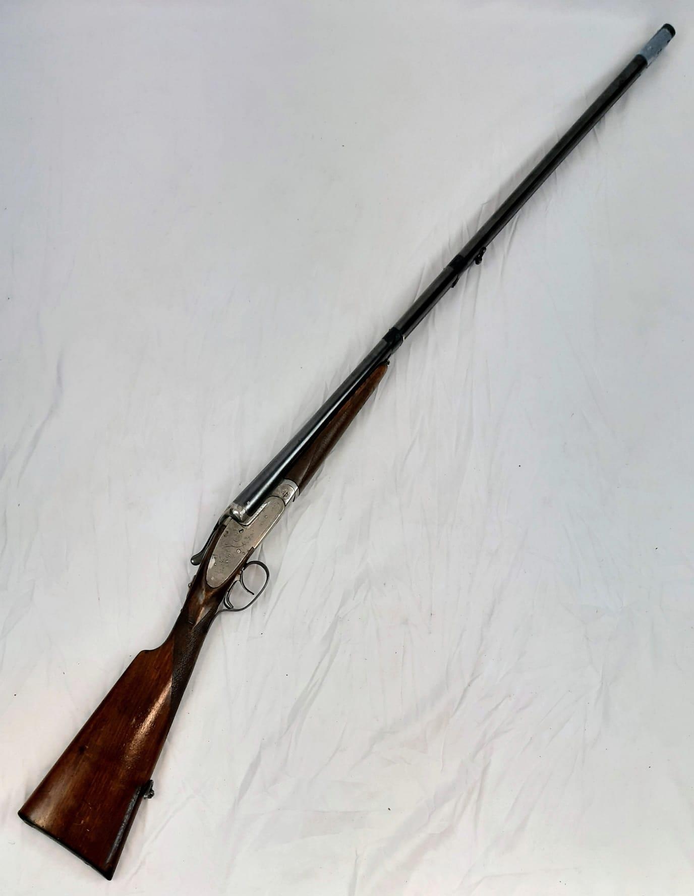 A Deactivated Eibar Double-Barrelled Side-Lock Shotgun. 16 bore calibre with a 31.75 inch barrel - Image 2 of 16