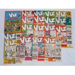 Seventeen Vintage Copies of Viz Magazine and The Big Hard Number Two Compilation album.