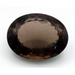 61.35 Ct Smoky quartz, Oval Shape, GLI Certified