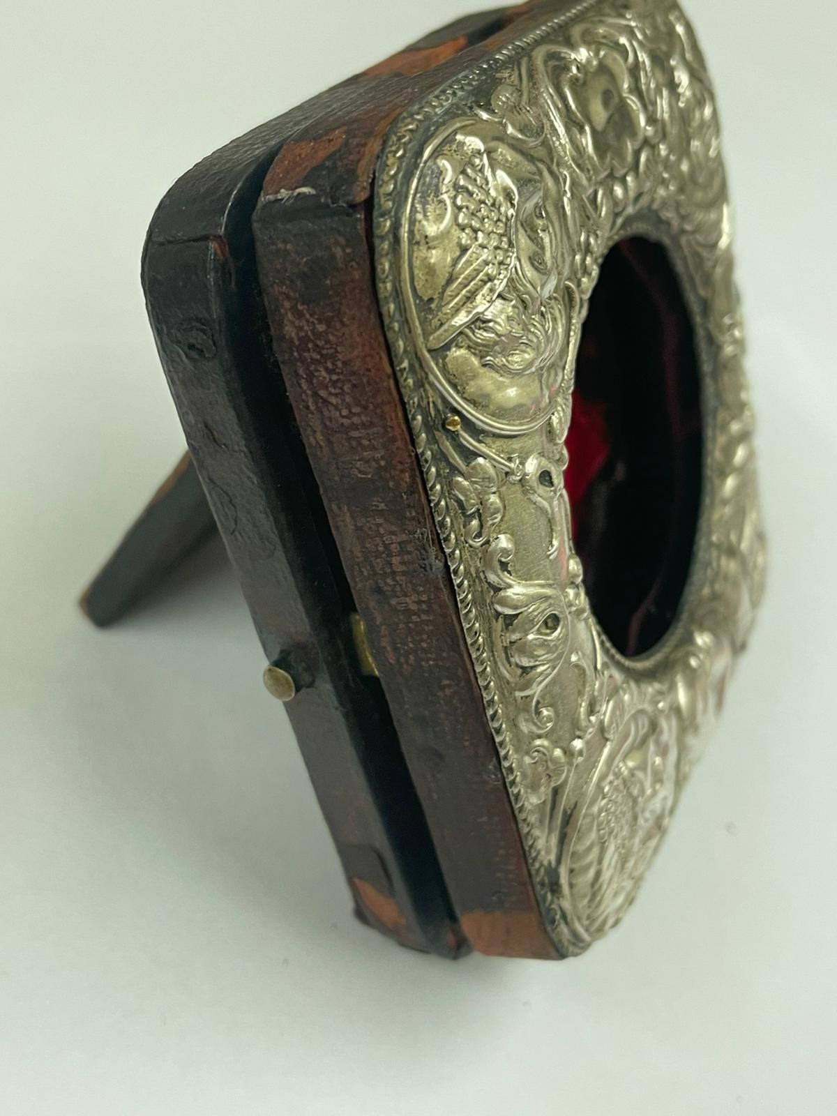 Vintage Automaton rotating skull masonic pocket watch & silver case ( working ) - Image 3 of 6