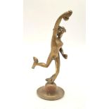 An Antique Rare Bronze Car Mascot Figure in the Form of Mercury - God of Speed and escort to the