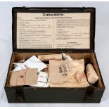 WW2 German First Aid Box with Contents.