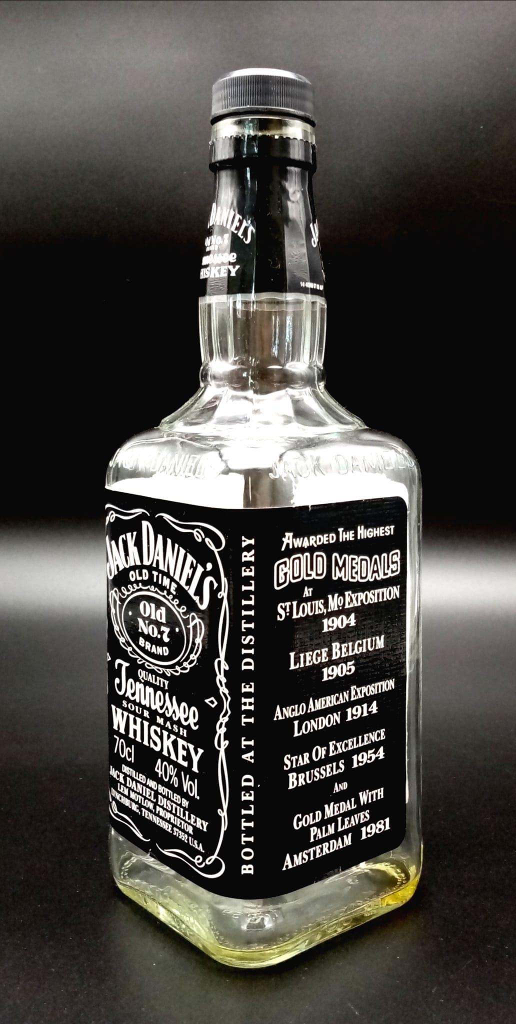 A Collectable Jack Daniels Tin with Two Solid Shot Glasses and an Empty Bottle of Jack! - Image 4 of 7
