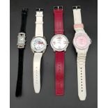 Lot of 4 ladies fun watches.