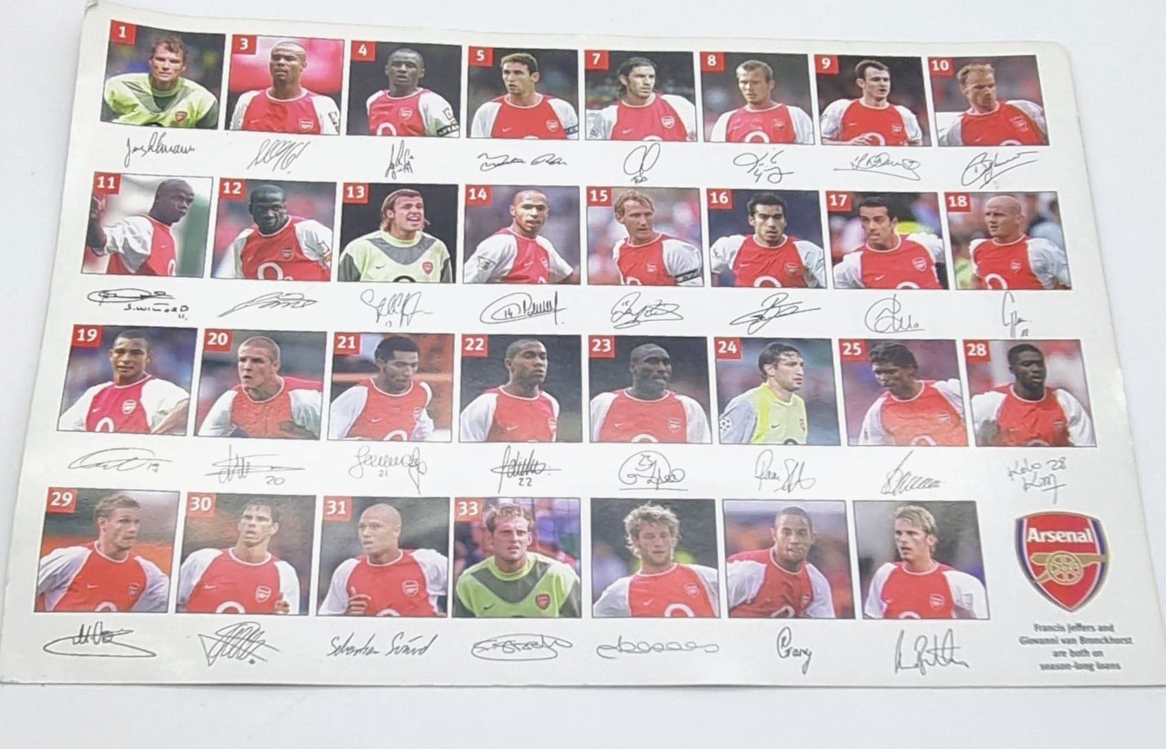 An Incredible Authentic Arsenal FC Invincibles Signed Premier League Winners Football - 2003/4 - Image 2 of 19