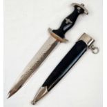 A Very Good Condition Retrospective Copy of a German SS Dagger - 38cm Long