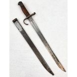 WW2 Japanese Arisaka Bayonet. Maker’s mark of the Nagoya Rikugun Zoheisho Arsenal.