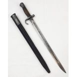 Hooked Quillion 1907 Pattern Bayonet Dated 1911. Maker Enfield. Unit Marked to the Surrey