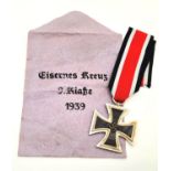 3rd Reich Iron Cross 2nd Class. Very good condition in original packet of issue. Correct ribbon