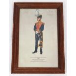 A British Military Officer in Uniform Print. Officer of the West Somerset Yeomanry. In frame 28 -