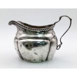 An Antique 925 Silver Creamer Jug. Hallmarks for Birmingham 1903. 61.42g total weight. 11 x 7cm.