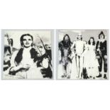 Two Stretch Canvas Wizard of Oz Prints. 76 x76cm. A/F