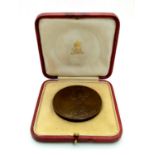 1911 Coronation Medal of George V Including Original Box. 5cm diameter.