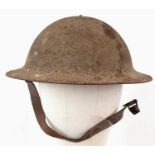 WW1 Somme Barn Find British Brodie Helmet. In as found condition. A nice honest piece.