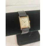 Vintage TELL 1940’s art deco wristwatch, 15 jewels, Square face, midi size, manual winding in full