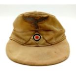 WW2 Afrika Corps M40 Cap with Luftwaffe Insignia.