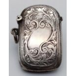 An Antique Silver Vesta Case. Hallmarks for Birmingham.