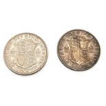 Two George V Silver Half Crowns. 1931 and 36. Please see photos for conditions.