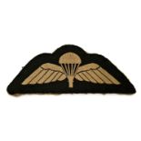 WW2 British Officers Silk Paratroopers Wings.