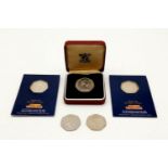 A Collection of 5 Commemorative 50 pence pieces including 1973 EEC in Royal Mint Case, 1918
