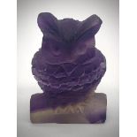 A Rainbow Fluorite Crystal Hand-Carved Figurine. 5 x 3.5cm.