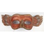 A MASQUERADE BALL MASK AS USED IN THE MOVIE "EYES WIDE SHUT" 52 X 17CMS