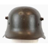 WW1 Imperial German M17 Helmet & Liner. Stamped with the batch no: R461 inside the dome. A nice