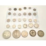 Parcel of Mixed Vintage Coinage to include A Turks and Caicos Silver 5 Crowns, 1977 Silver Crown,