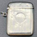 Antique Sterling Silver Vesta Case. Hallmarks for Birmingham.