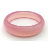 A Lavender Jade Bangle. Inner diameter 6cm.