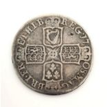 A Queen Anne 1708 Half Crown Silver Coin. 14.62g. 34mm diameter. Please see photos for conditions.