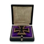 WW1 Imperial German Iron Cross 1 st Class in original box of issue.