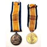 Two WWI Medals: The Great War For Civilisation - awarded to Private Simpson and The British War