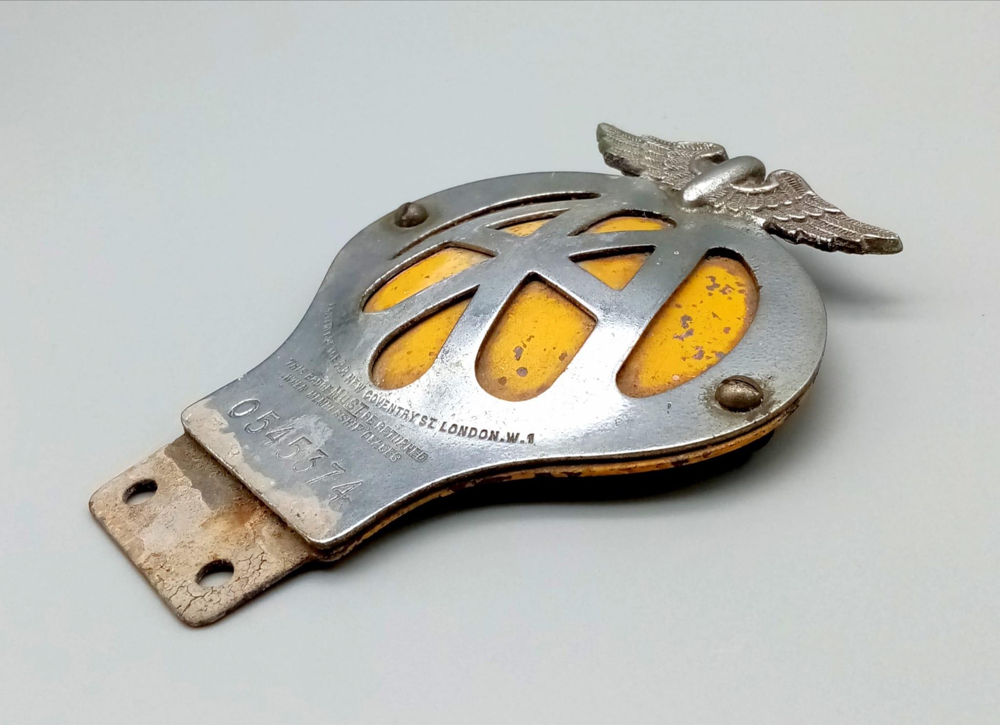 A Vintage Possibly Antique AA Road Badge. 0545374. - Image 3 of 5