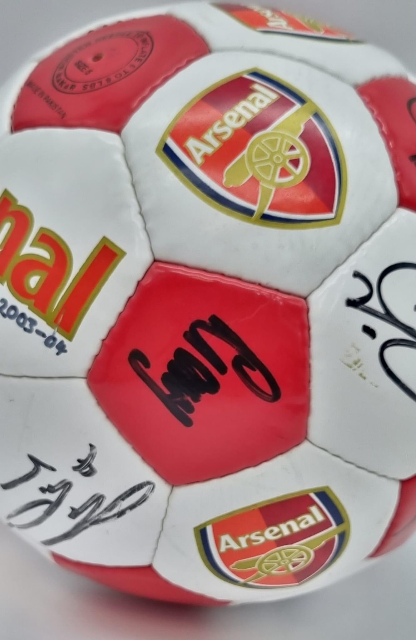 An Incredible Authentic Arsenal FC Invincibles Signed Premier League Winners Football - 2003/4 - Image 13 of 19