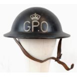 WW2 British Non-Conductive General Post Office (Telephones) Composite Line Layers Helmet.