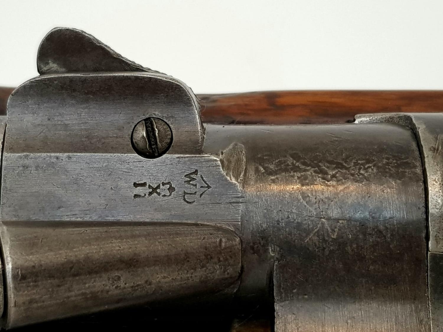 An Enfield Snider Bolt Action .577 Breech Loading Hammer Rifle. Good condition barrel with nice - Image 8 of 8