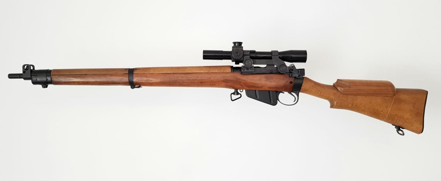 A Deactivated Enfield No.4 Bolt Action New Rebuild .303 Rifle. New fitted and proofed Lother Walther - Image 2 of 8