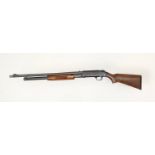 A Mossberg Model 500ATP 12 Gauge Pump Action Shotgun. Extended safety. Good clean barrel. 4 x