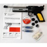 A Rohm Twinmaster CO2 Pistol. Calibre 1.77. Comes in original hard plastic case.