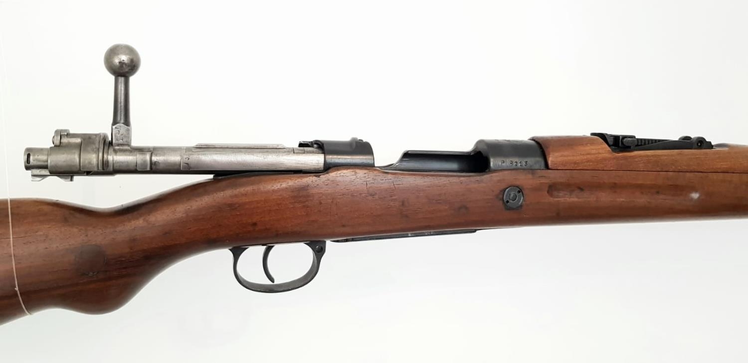 A Yugoslavian Mauser K98 Bolt Action M24/52-G Service Rifle. 7.92 calibre. Good condition barrel - - Image 6 of 9