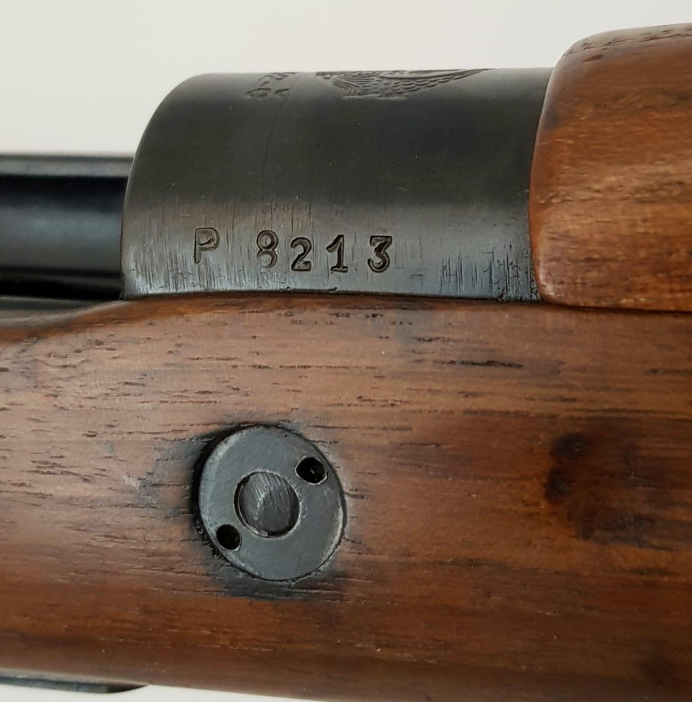 A Yugoslavian Mauser K98 Bolt Action M24/52-G Service Rifle. 7.92 calibre. Good condition barrel - - Image 7 of 9