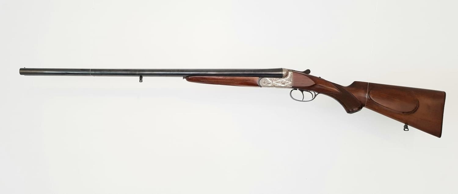 A Kettner Cologne Model 16 Gauge Side by Side Shotgun. Double triggers with automatic safety. Very - Image 2 of 7