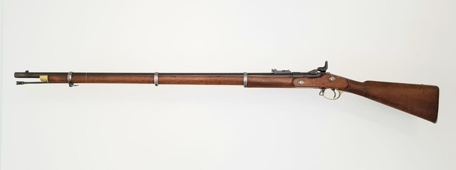 An Enfield Snider Bolt Action .577 Breech Loading Hammer Rifle. Good condition barrel with nice - Image 2 of 8