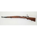 A Yugoslavian Mauser K98 Bolt Action M24/52-G Service Rifle. 7.92 calibre. Good condition barrel -