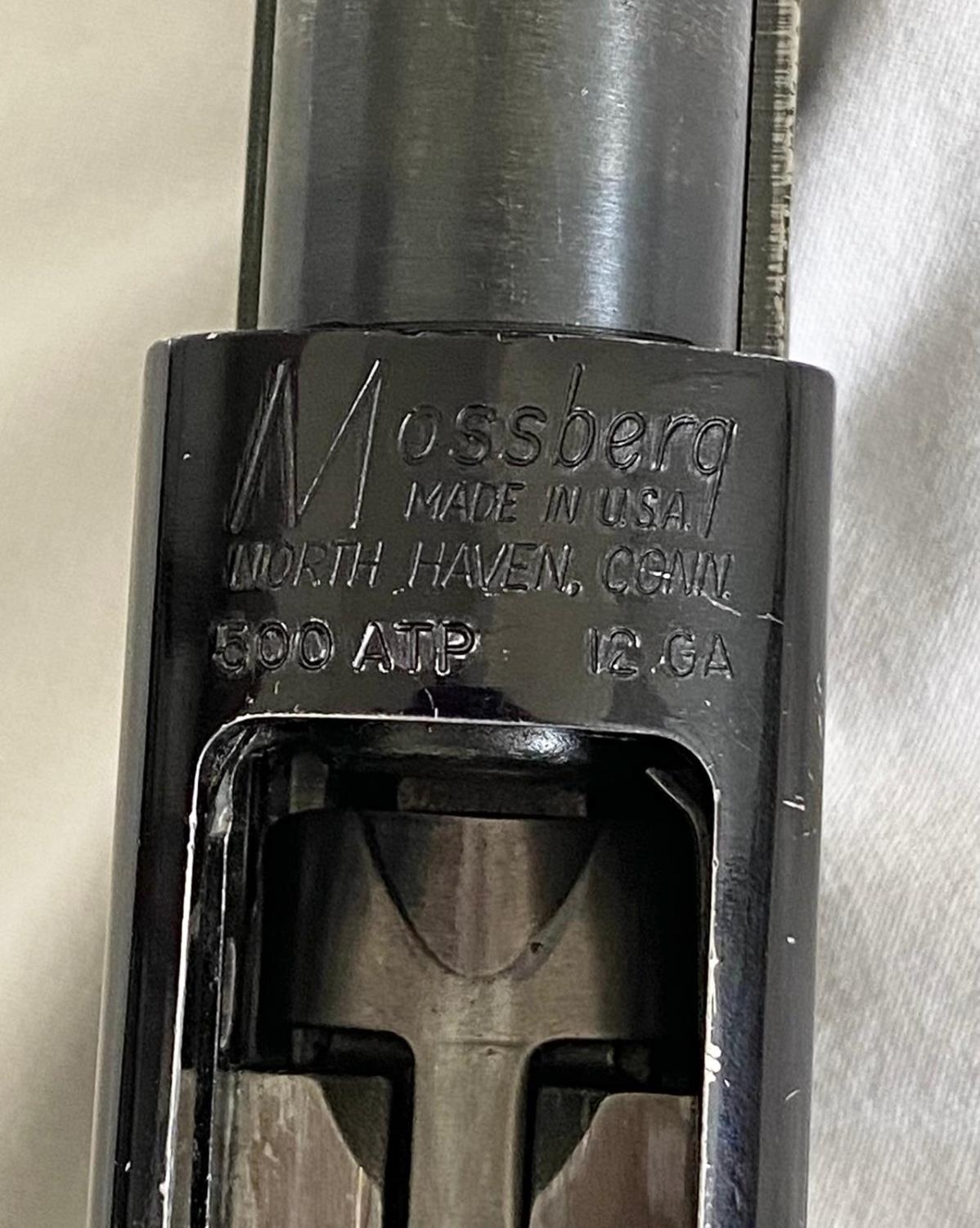 A Mossberg Model 500ATP 12 Gauge Pump Action Shotgun. Extended safety. Good clean barrel. 4 x - Image 6 of 6