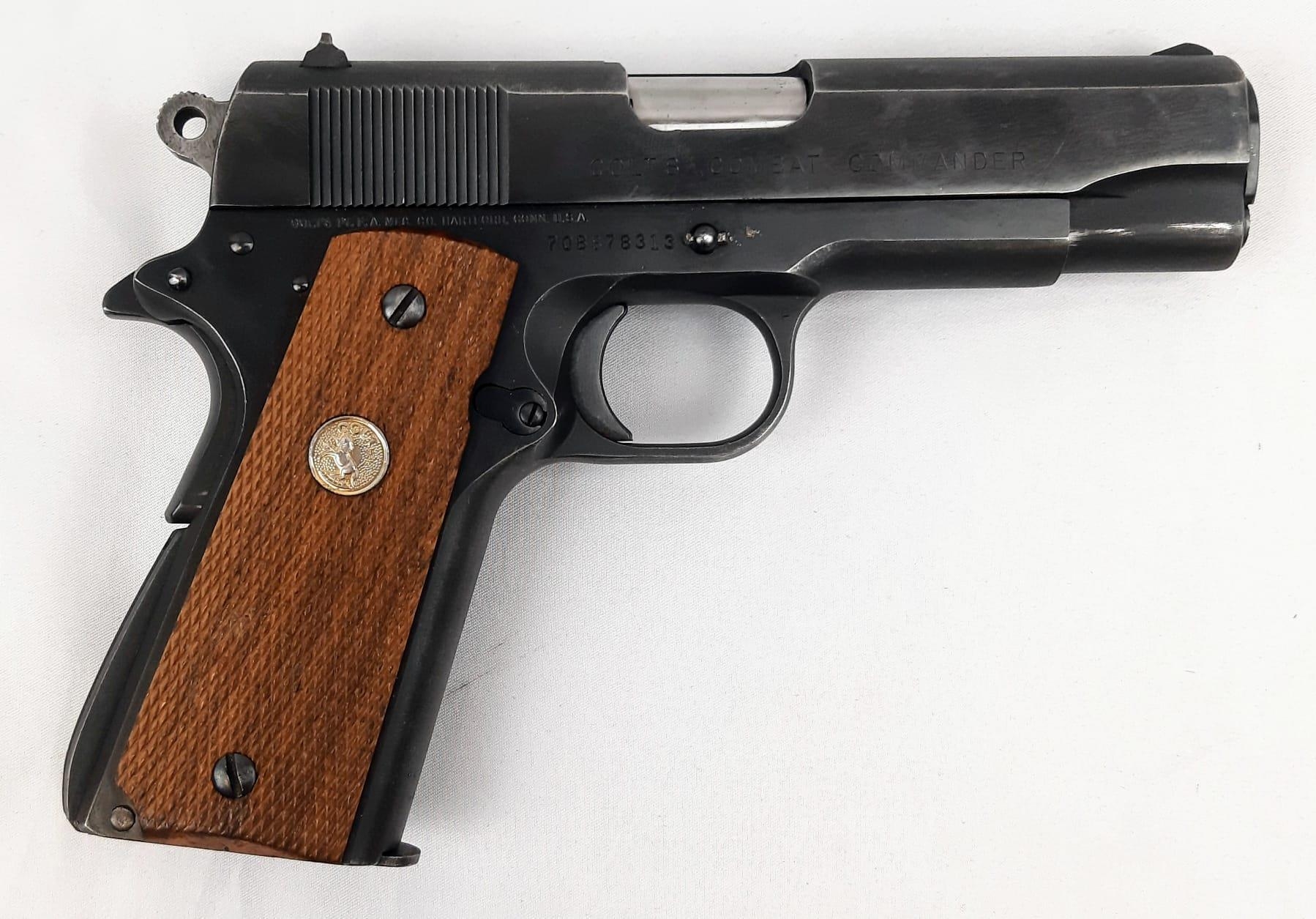 A VERY RARE COLT COMBAT COMMANDER (DEACTIVATED) SEMI-AUTOMATIC PISTOL FAVOURED BY STEVEN SEAGAL IN - Image 2 of 14