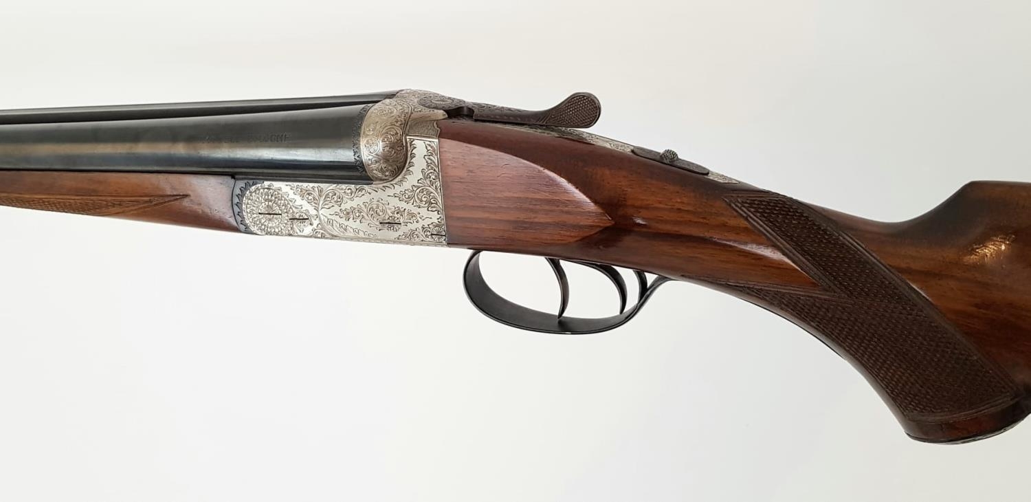 A Kettner Cologne Model 16 Gauge Side by Side Shotgun. Double triggers with automatic safety. Very - Image 4 of 7