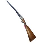 12 bore double barrel shotgun by B.Woodward & Son of 2 Palace Place London, serial no. 63745,